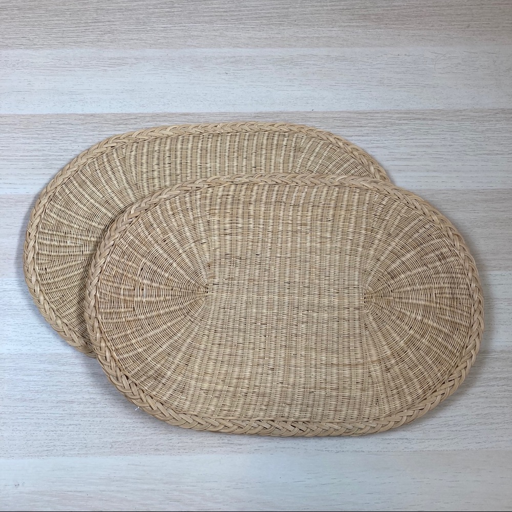Boho Wicker Placemats - Straw Placemats